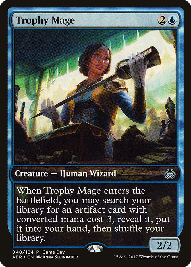 Trophy Mage (Game Day) [Aether Revolt Promos] | Cracking-Singles
