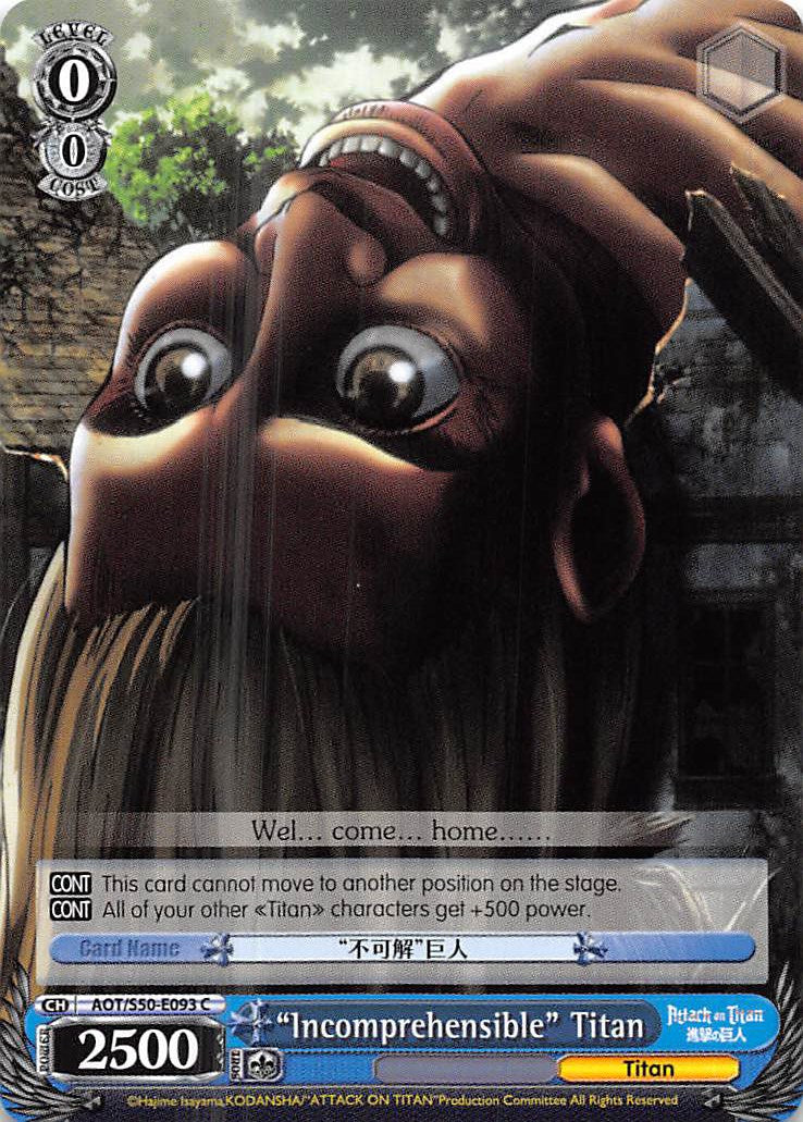 "Incomprehensible" Titan (AOT/S50-E093 C) [Attack on Titan Vol. 2] | Cracking-Singles