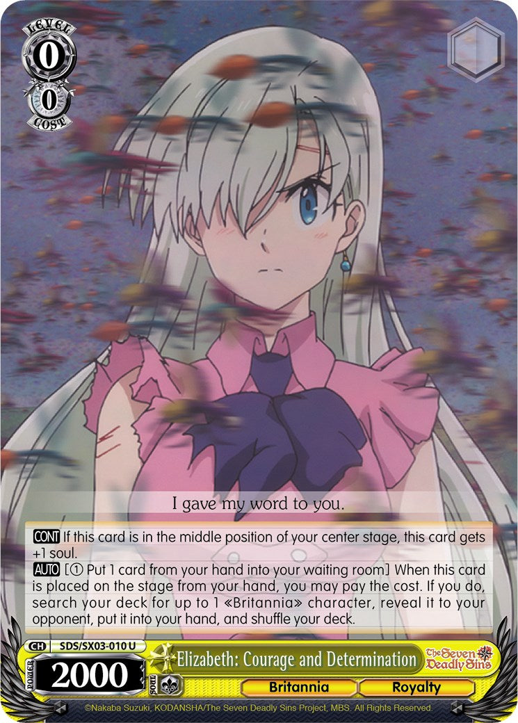 Elizabeth: Courage and Determination (SDS/SX03-010 U) [The Seven Deadly Sins] | Cracking-Singles