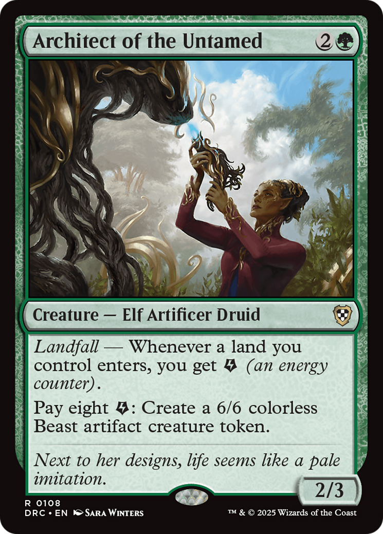 Architect of the Untamed [Aetherdrift Commander] | Cracking-Singles