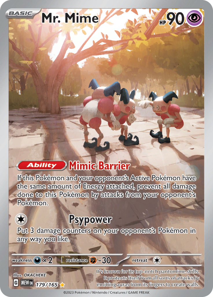 Mr. Mime (179/165) [Scarlet & Violet 151] | Cracking-Singles