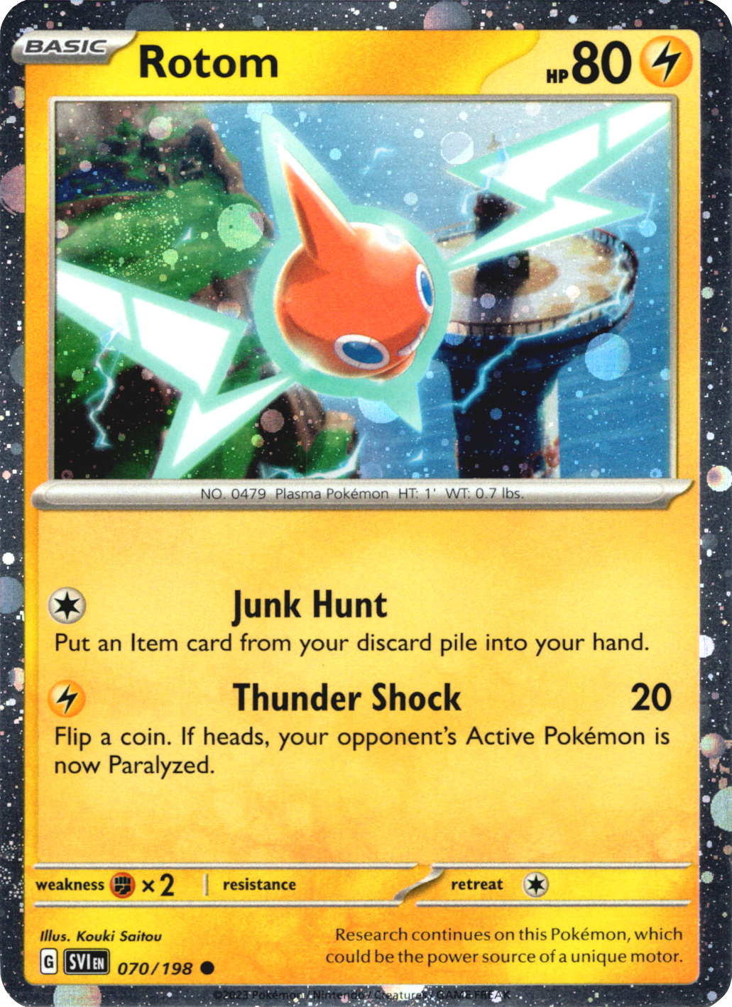 Rotom (070/198) (Theme Deck Exclusive) (Cosmos Holo) [Scarlet & Violet: Black Star Promos] | Cracking-Singles