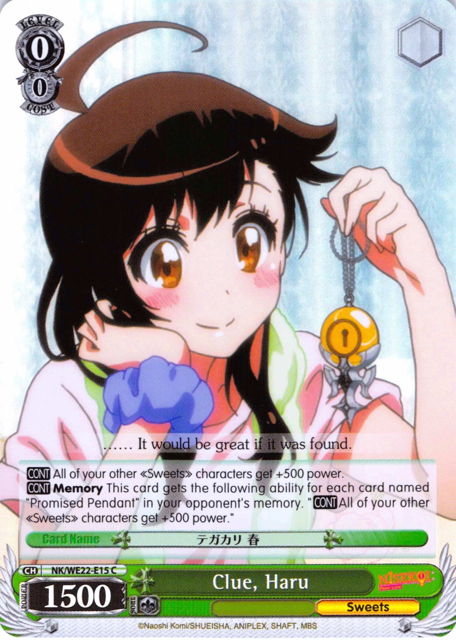 Clue, Haru (NK/WE22-E15) (Parallel Foil) [NISEKOI Extra Booster] | Cracking-Singles