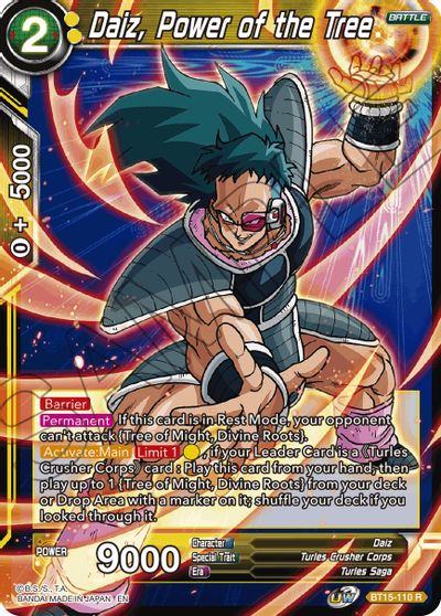 Daiz, Power of the Tree (BT15-110) [Saiyan Showdown] | Cracking-Singles