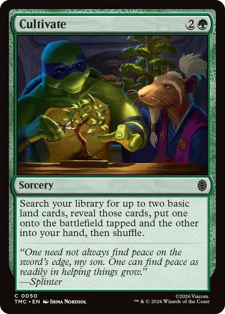 Cultivate [Teenage Mutant Ninja Turtles Commander] | Cracking-Singles