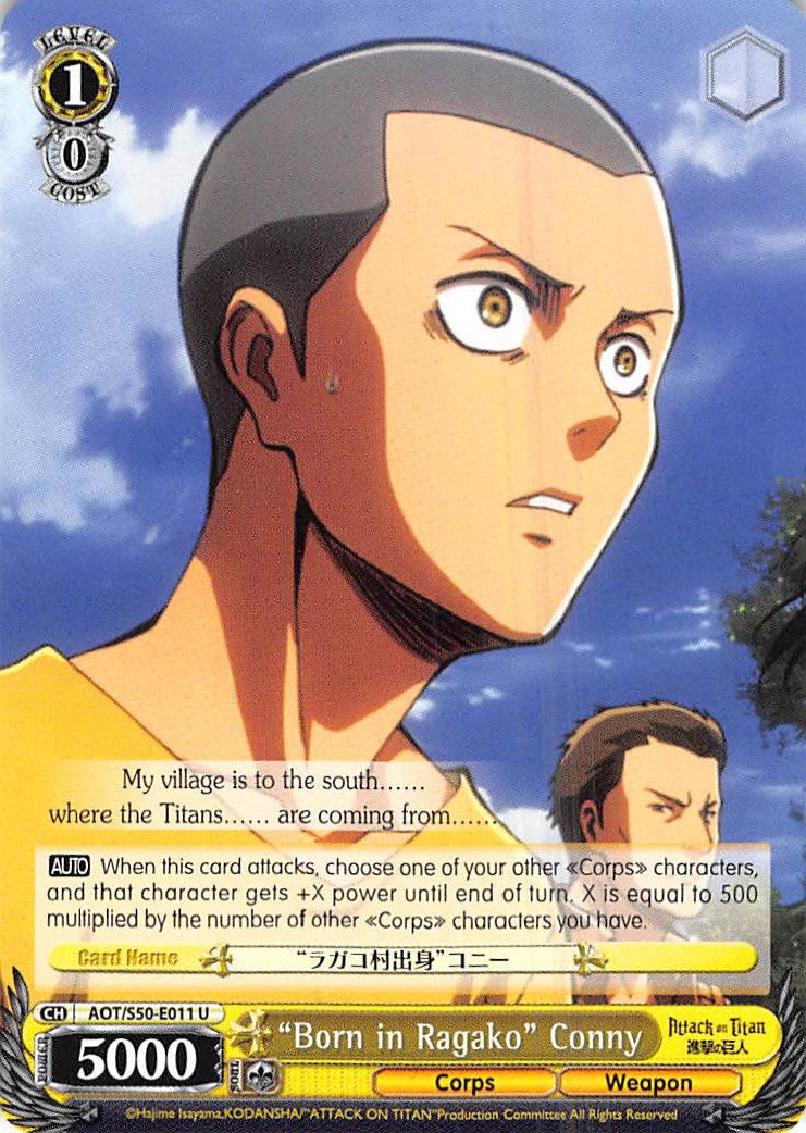 "Born in Ragako" Conny (AOT/S50-E011 U) [Attack on Titan Vol. 2] | Cracking-Singles