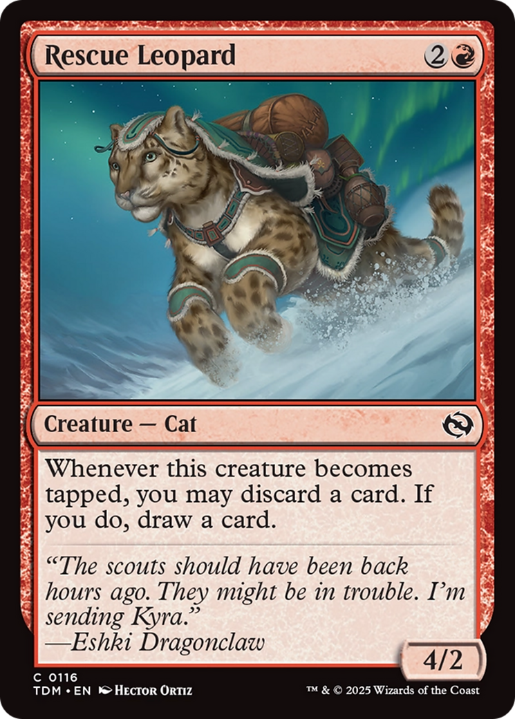 Rescue Leopard [Tarkir: Dragonstorm] | Cracking-Singles