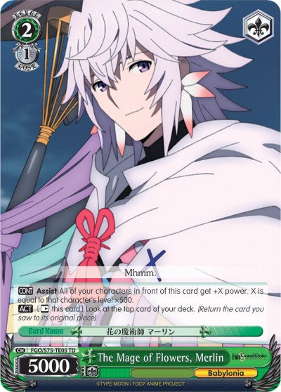 The Mage of Flowers, Merlin (FGO/S75-TE05 TD) [Fate/Grand Order Absolute Demonic Front: Babylonia] | Cracking-Singles
