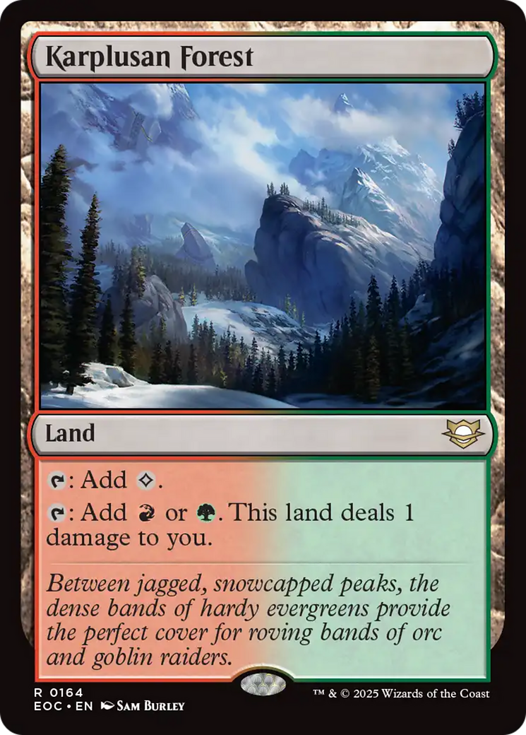 Karplusan Forest [Edge of Eternities Commander] | Cracking-Singles