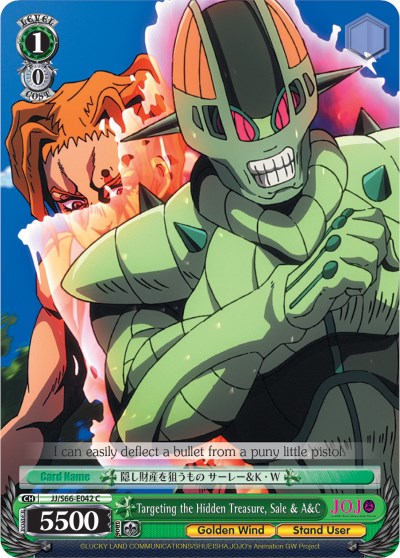 Targeting the Hidden Treasure, Sale & A&C (JJ/S66-E042 C) [JoJo's Bizarre Adventure: Golden Wind] | Cracking-Singles