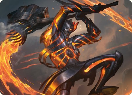 Forgehammer Centurion Art Card [Phyrexia: All Will Be One Art Series] | Cracking-Singles