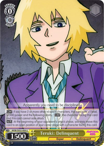 Teruki: Delinquent (MOB/SX02-009 U) [Mob Psycho 100] | Cracking-Singles
