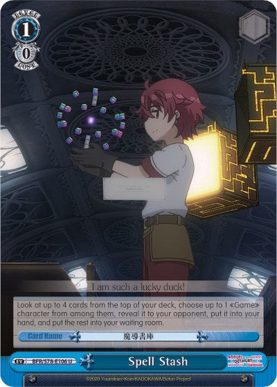 Spell Stash (BFR/S78-E106 U) [BOFURI: I Don't Want to Get Hurt, so I'll Max Out My Defense] | Cracking-Singles