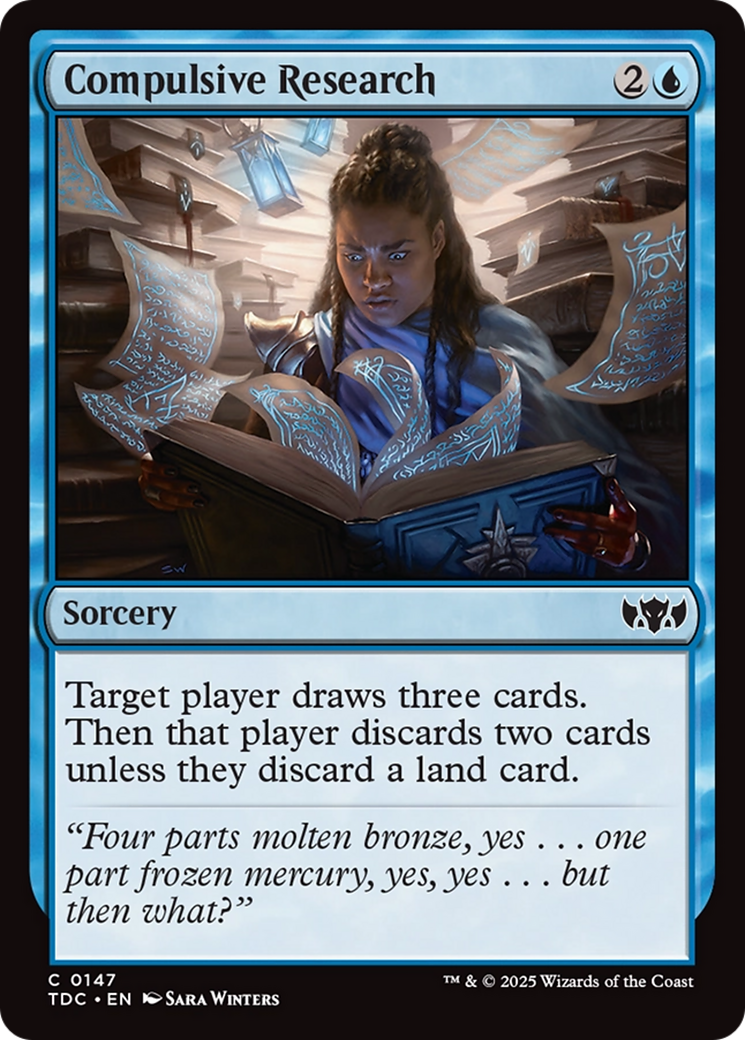 Compulsive Research [Tarkir: Dragonstorm Commander] | Cracking-Singles