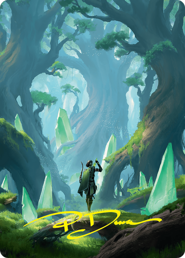 Forest Art Card (25/54) (Gold-Stamped Signature) [Foundations Art Series] | Cracking-Singles