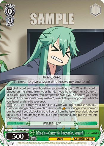 Taking Into Custody for Observation, Natsumi [Date A Live Vol.2] | Cracking-Singles