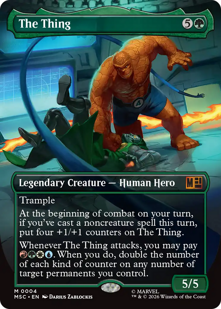 The Thing (Borderless) [Marvel Super Heroes Commander] | Cracking-Singles
