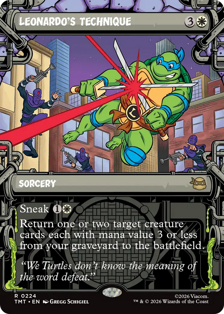 Leonardo's Technique (Showcase) [Teenage Mutant Ninja Turtles] | Cracking-Singles