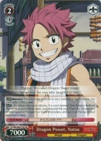 Dragon Power, Natsu (FT/EN-S02-T16 TD) [Fairy Tail ver.E] | Cracking-Singles
