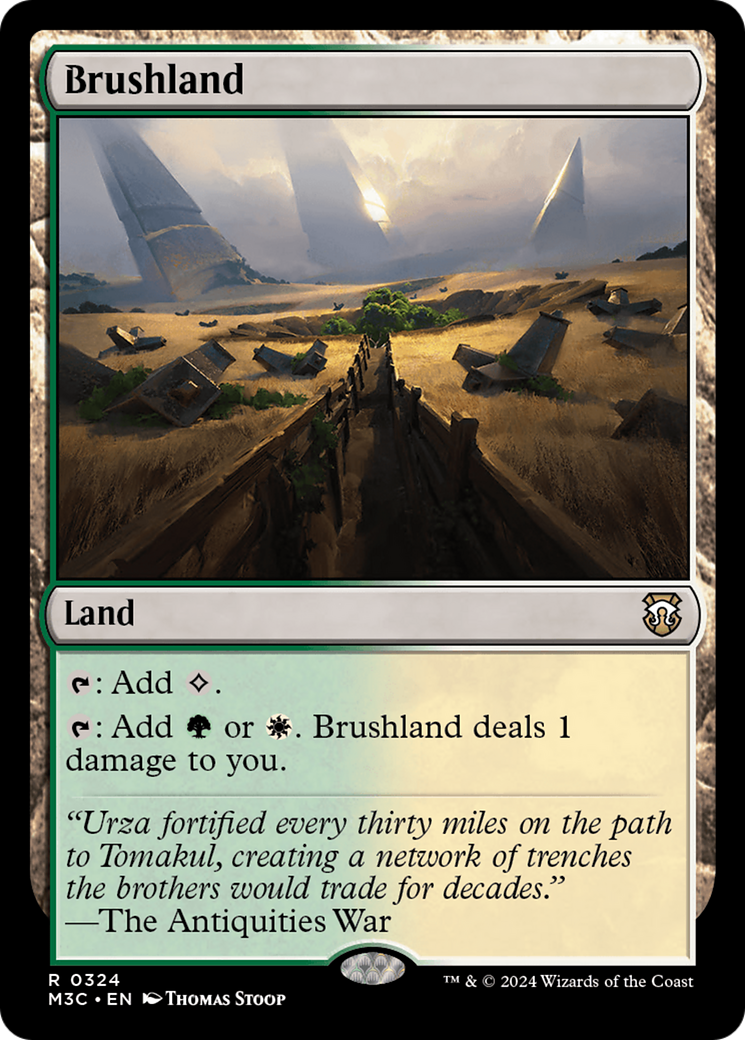 Brushland (Ripple Foil) [Modern Horizons 3 Commander] | Cracking-Singles