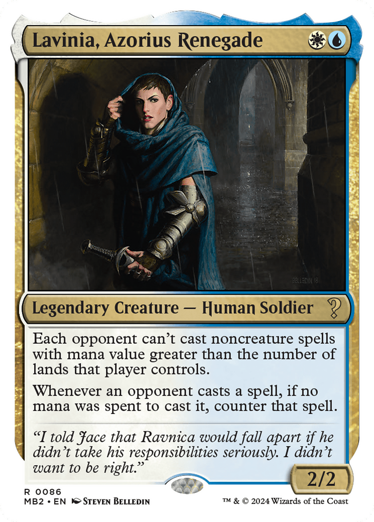 Lavinia, Azorius Renegade (White Border) [Mystery Booster 2] | Cracking-Singles