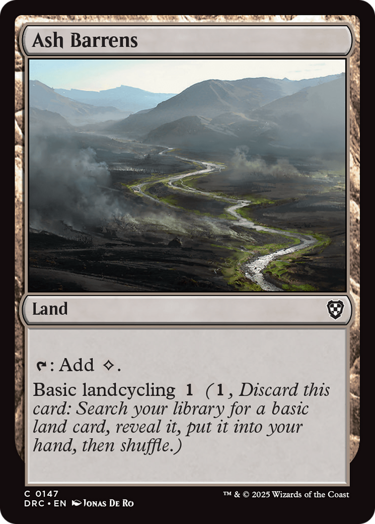 Ash Barrens [Aetherdrift Commander] | Cracking-Singles