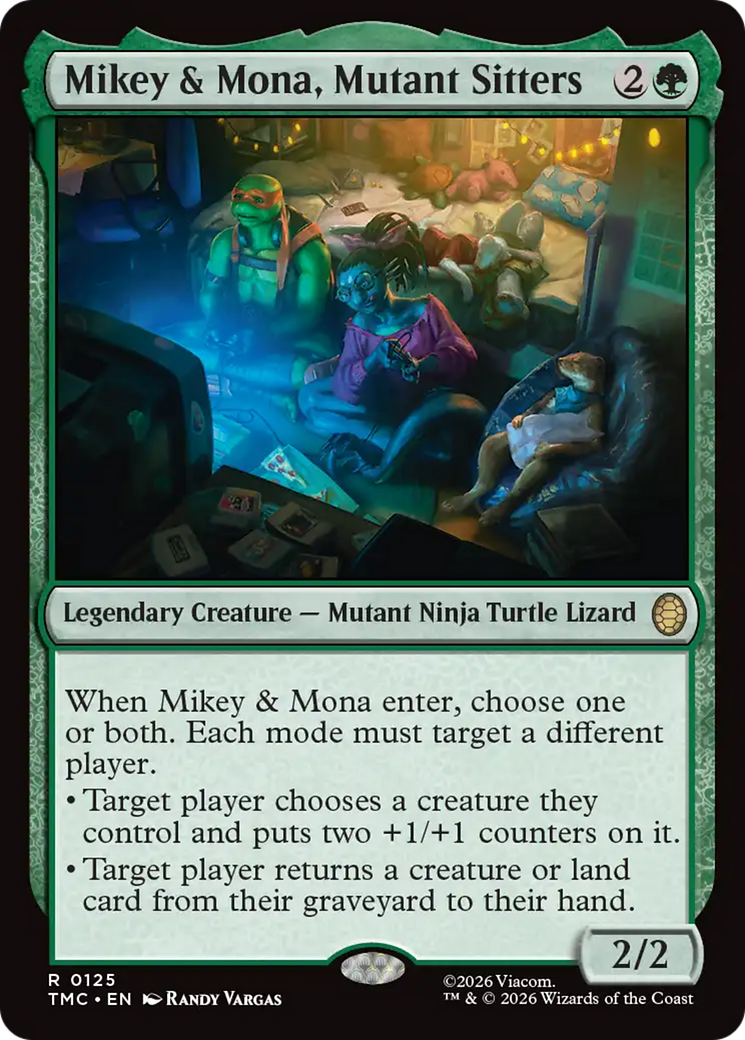 Mikey & Mona, Mutant Sitters [Teenage Mutant Ninja Turtles Commander] | Cracking-Singles