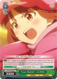 "Last Battle", LLENN (GGO/S59-E021 C) [Gun Gale Online] | Cracking-Singles