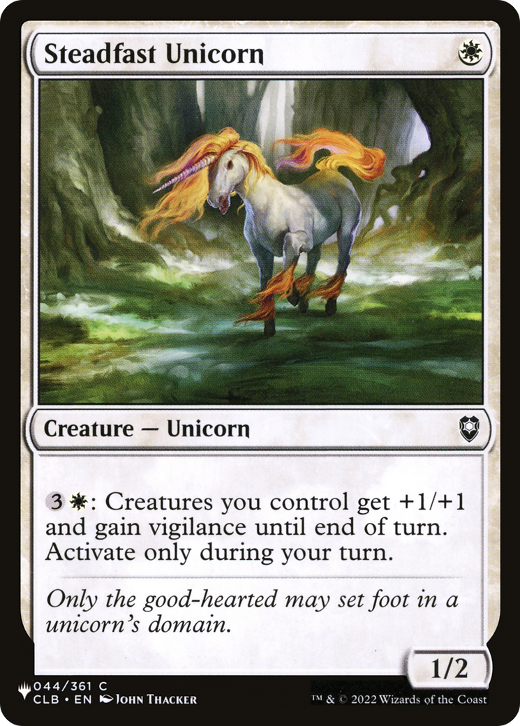 Steadfast Unicorn [The List] | Cracking-Singles