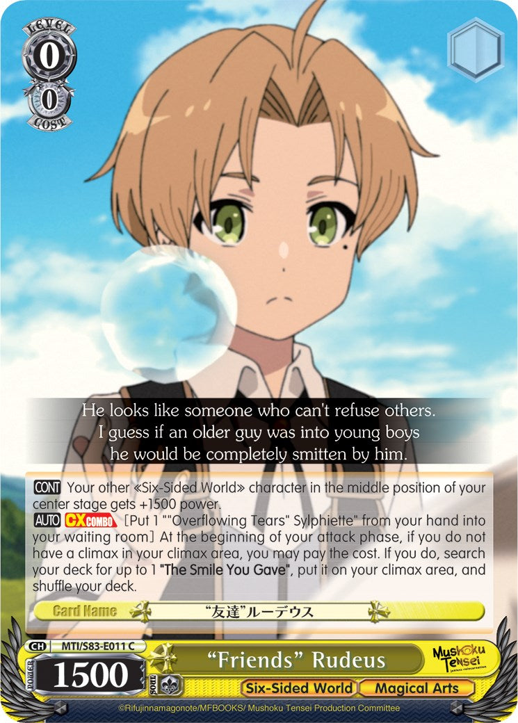 "Friends" Rudeus (MTI/S83-E011 C) [Mushoku Tensei: Jobless Reincarnation] | Cracking-Singles