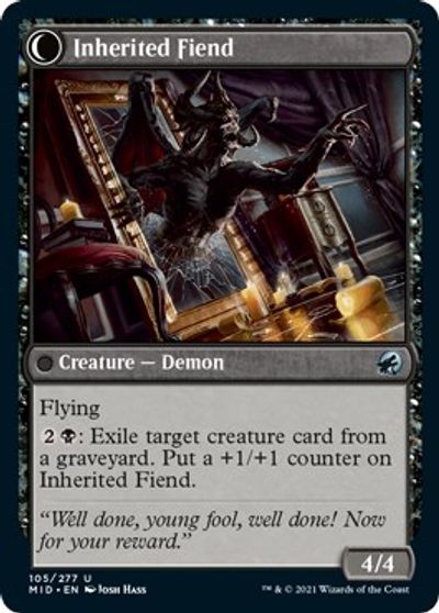 Heirloom Mirror // Inherited Fiend [Innistrad: Midnight Hunt] | Cracking-Singles