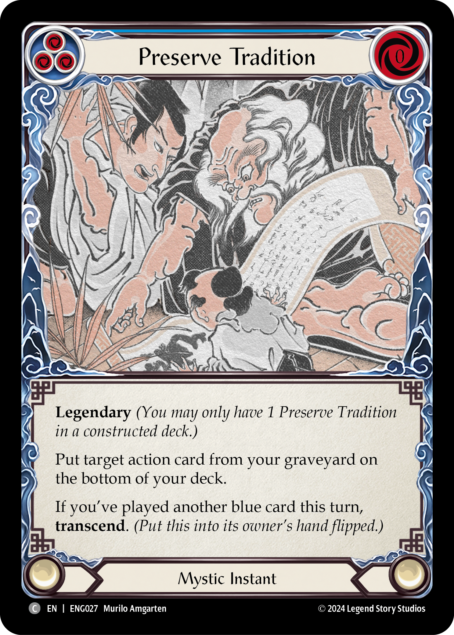 Preserve Tradition [ENG027] (Part the Mistveil Enigma Blitz Deck) | Cracking-Singles