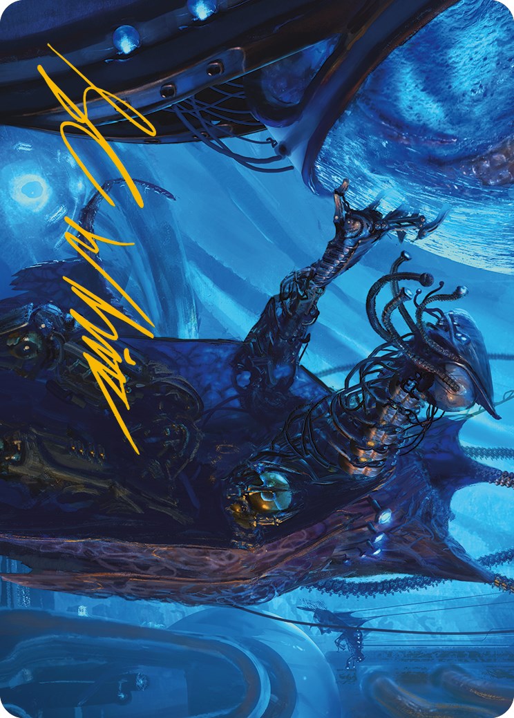 Atmosphere Surgeon Art Card (Gold-Stamped Signature) [Phyrexia: All Will Be One Art Series] | Cracking-Singles