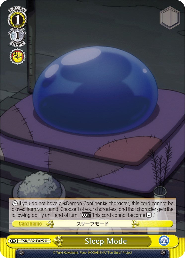 Sleep Mode (TSK/S82-E025 U) [That Time I Got Reincarnated as a Slime Vol.2] | Cracking-Singles