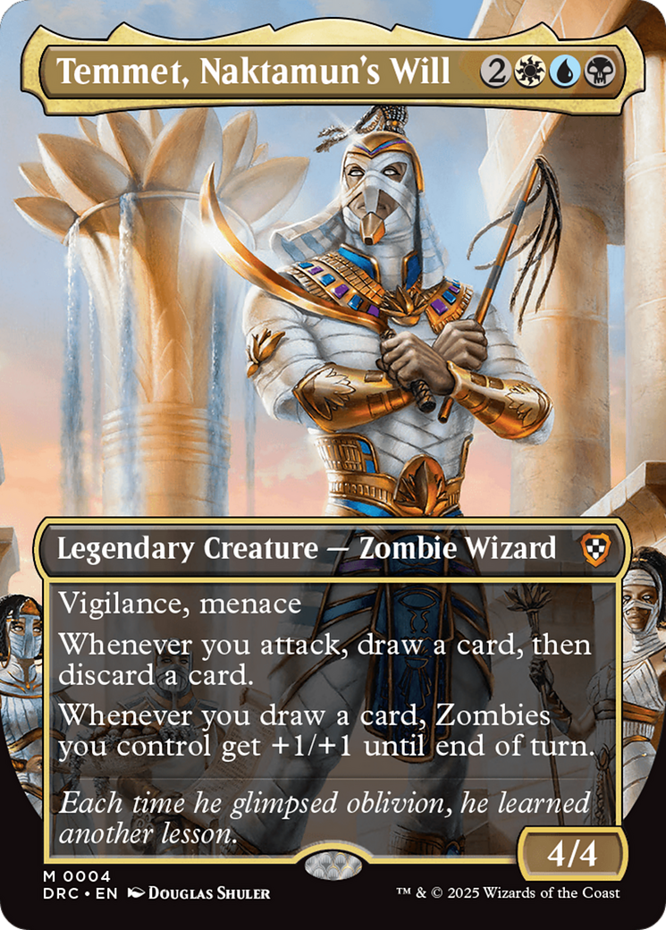 Temmet, Naktamun's Will (Borderless) [Aetherdrift Commander] | Cracking-Singles