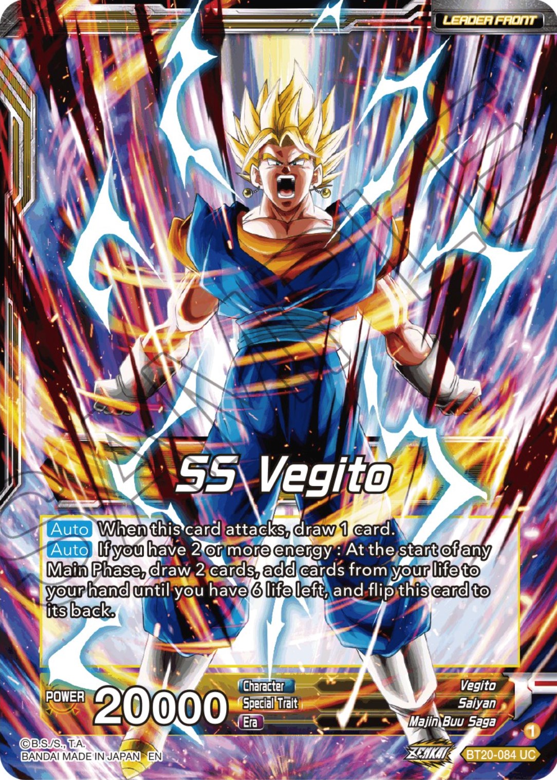 SS Vegito // Son Goku & Vegeta, Path to Victory (BT20-084) [Power Absorbed] | Cracking-Singles