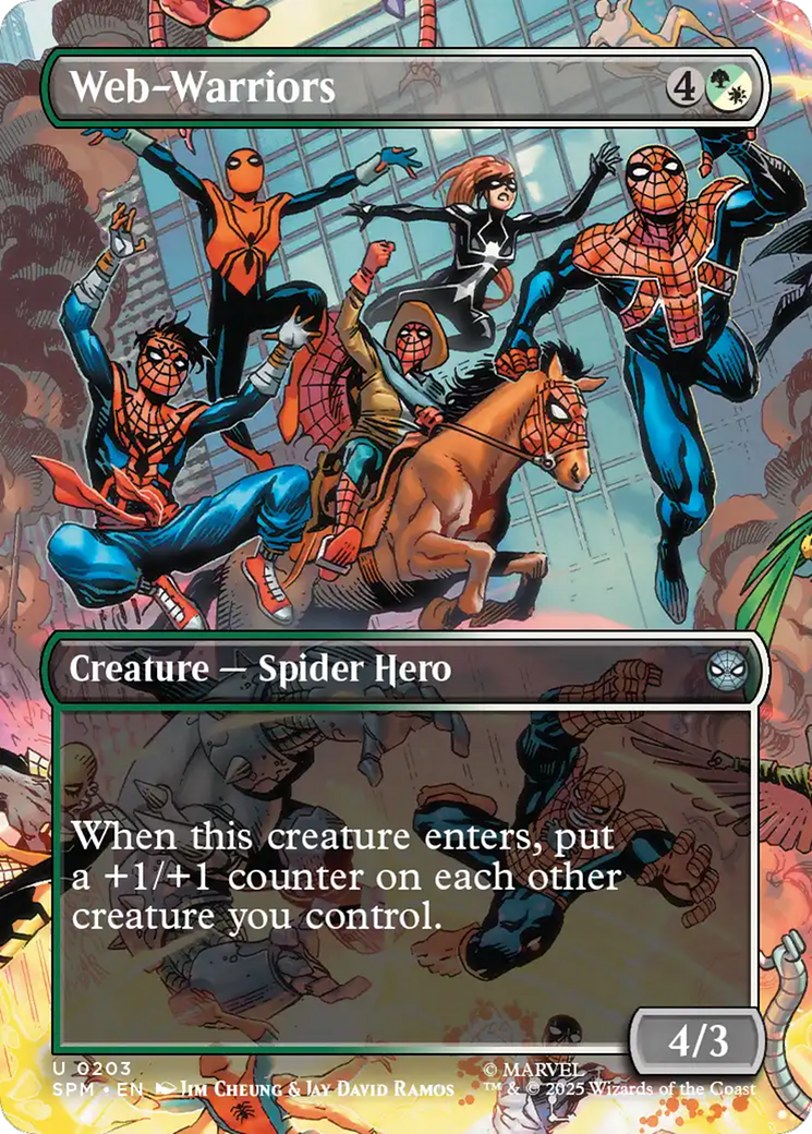 Web-Warriors (Borderless) [Marvel's Spider-Man] | Cracking-Singles