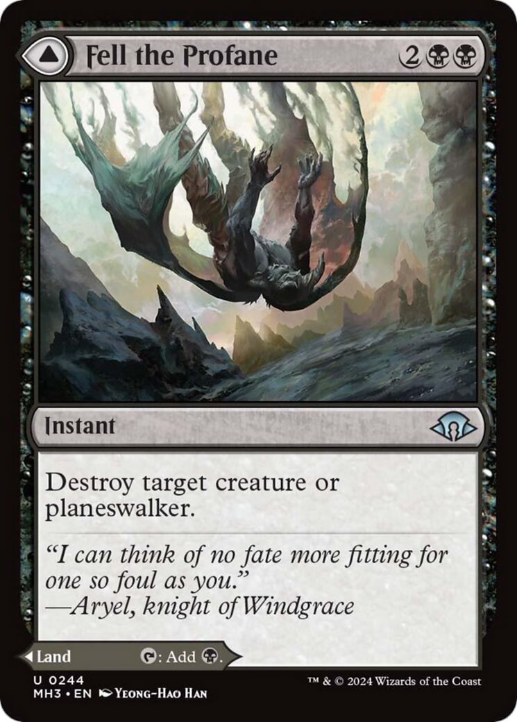 Fell the Profane // Fell Mire [Modern Horizons 3] | Cracking-Singles