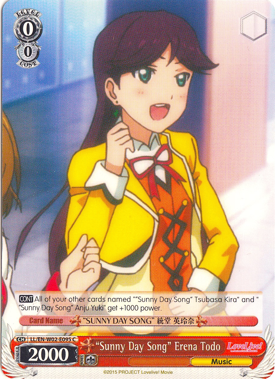 "Sunny Day Song" Erena Todo (LL/EN-W02-E095 C) [Love Live! DX Vol.2] | Cracking-Singles