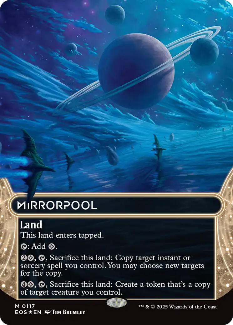 Mirrorpool (0117) (Borderless) (Galaxy Foil) [Edge of Eternities: Stellar Sights] | Cracking-Singles