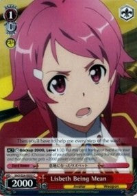Lisbeth Being Mean (SAO/S26-E055 C) [Sword Art Online Vol.2] | Cracking-Singles