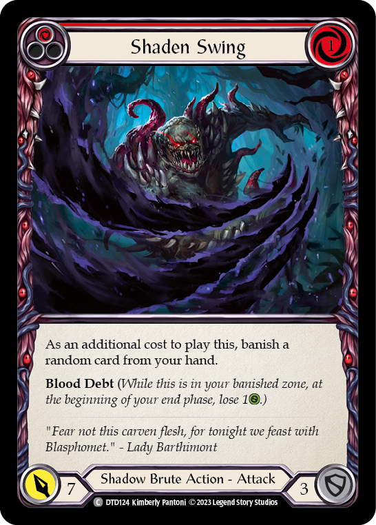 Shaden Swing (Red) [DTD124] (Dusk Till Dawn)  Rainbow Foil | Cracking-Singles