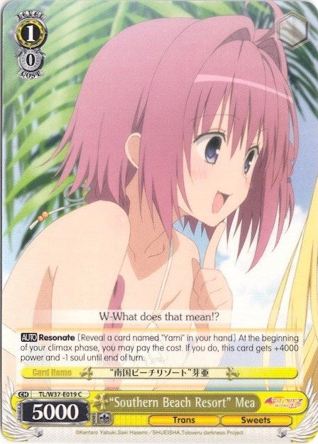 "Southern Beach Resort" Mea (TL/W37-E019 C) [To Loveru Darkness 2nd] | Cracking-Singles