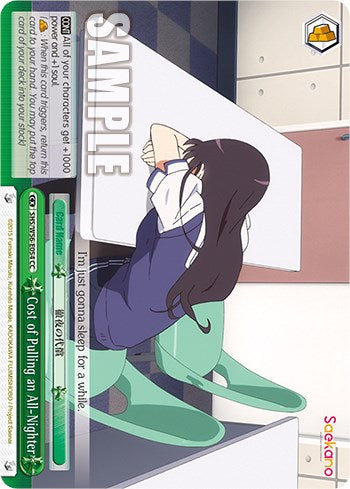 Cost of Pulling an All-Nighter [Saekano: How to Raise a Boring Girlfriend] | Cracking-Singles