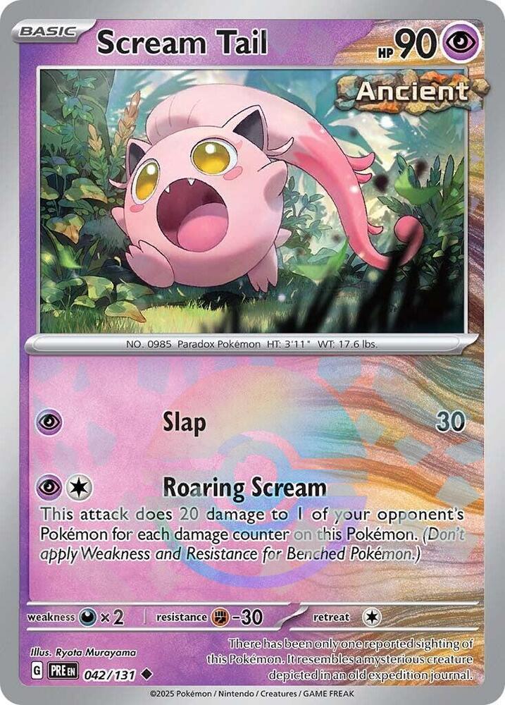 Scream Tail (042/131) (Poke Ball Pattern) [Scarlet & Violet: Prismatic Evolutions] | Cracking-Singles