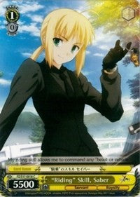 "Riding" Skill, Saber (FZ/S17-E018 C) [Fate/Zero] | Cracking-Singles