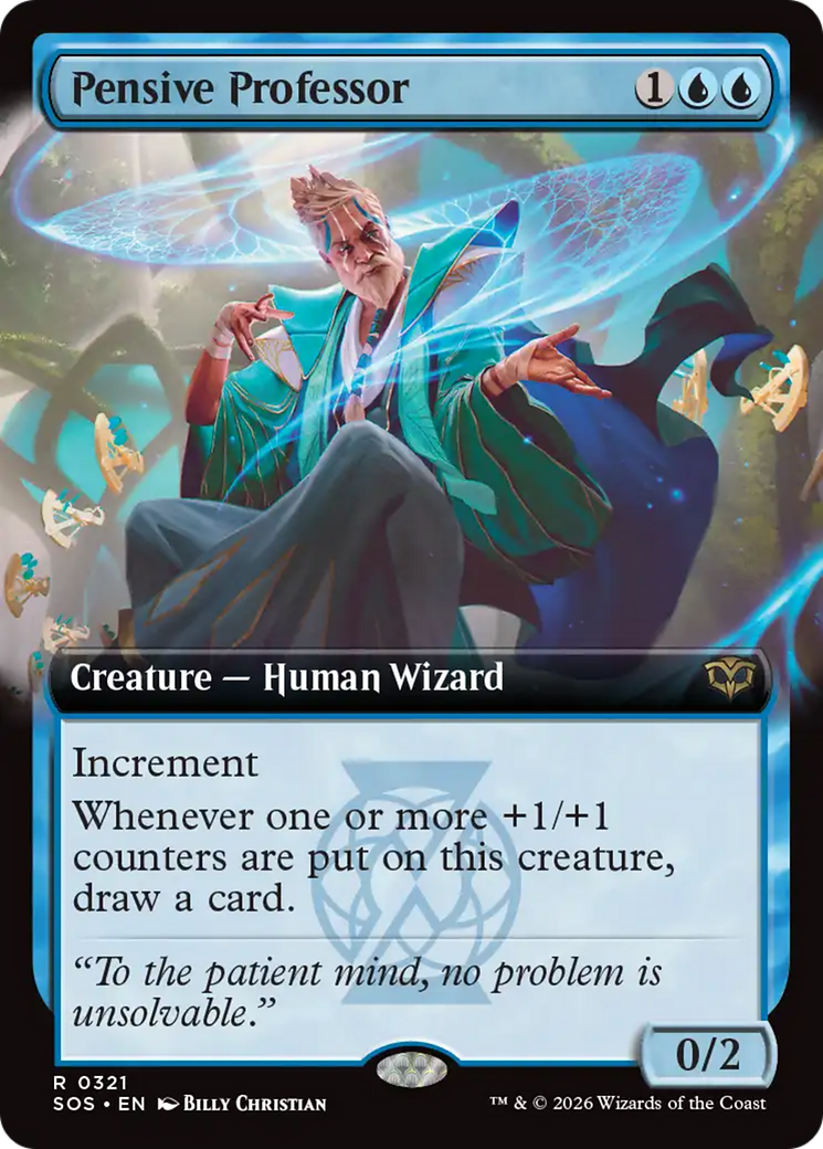 Pensive Professor (Extended Art) [Secrets of Strixhaven] | Cracking-Singles