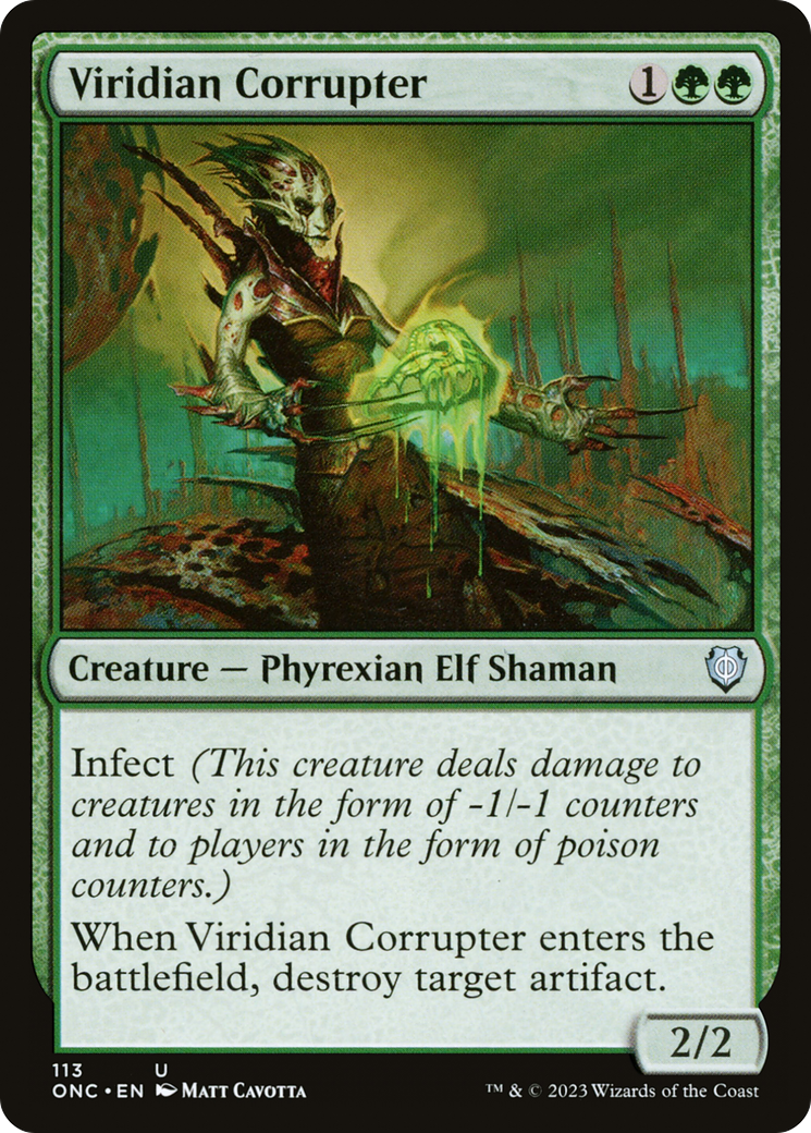 Viridian Corrupter [Phyrexia: All Will Be One Commander] | Cracking-Singles