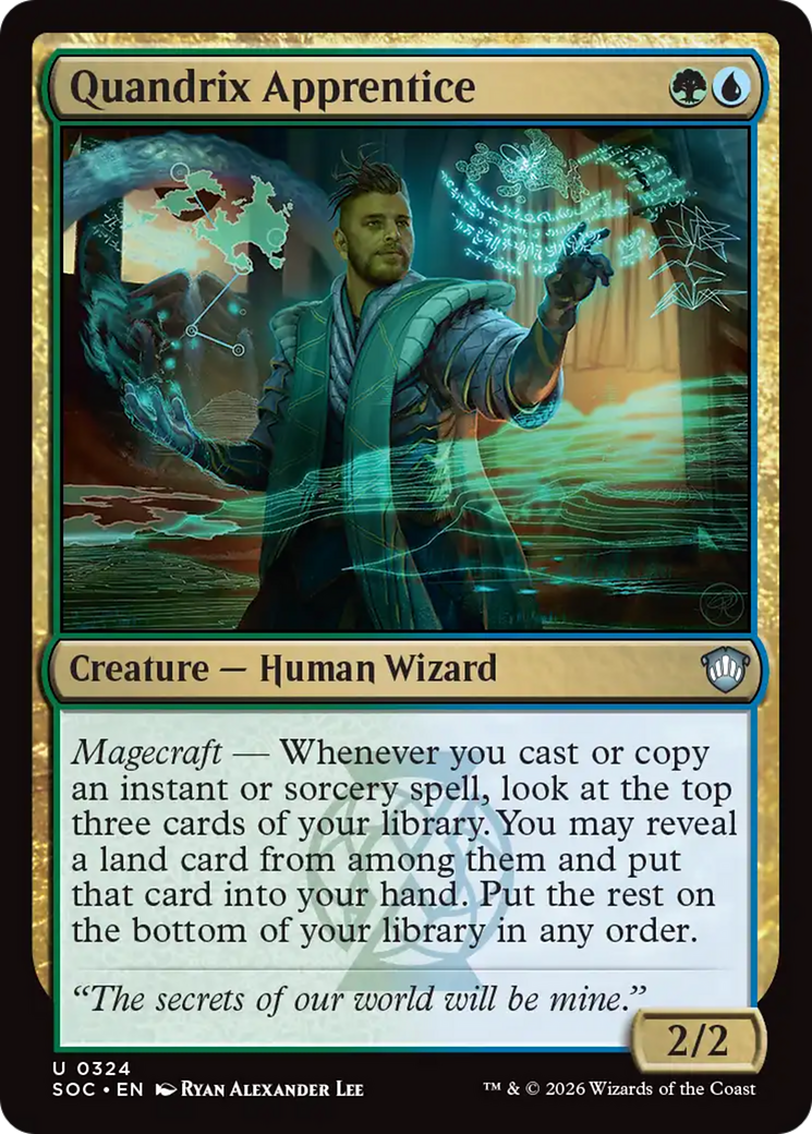 Quandrix Apprentice [Secrets of Strixhaven Commander] | Cracking-Singles