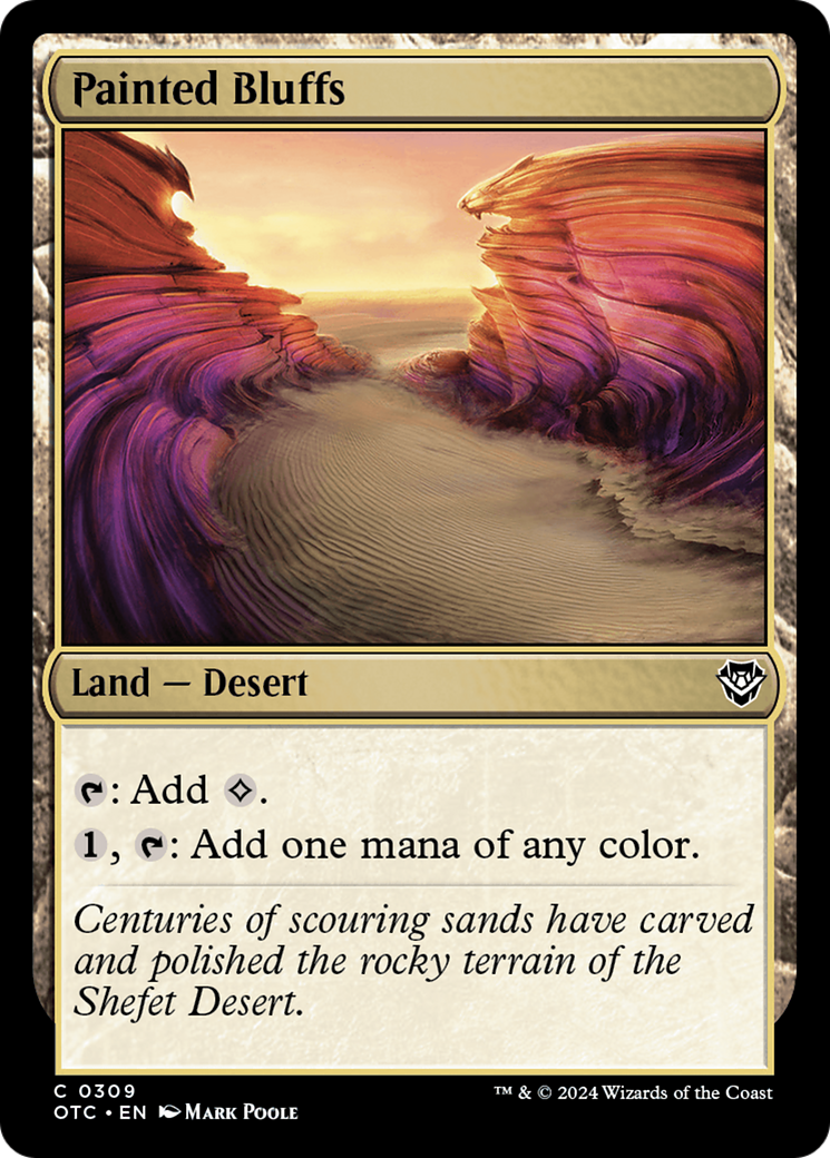 Painted Bluffs [Outlaws of Thunder Junction Commander] | Cracking-Singles